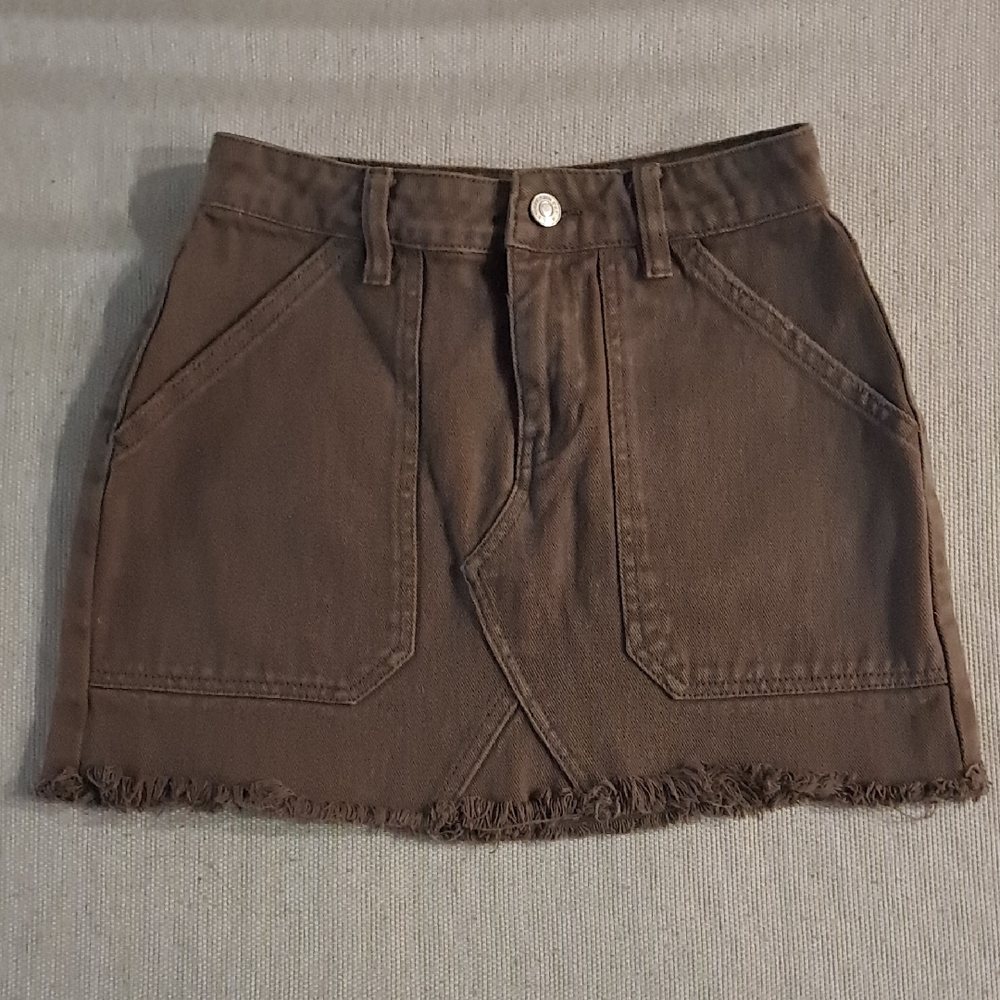 PacSun Brown Mini Skirt